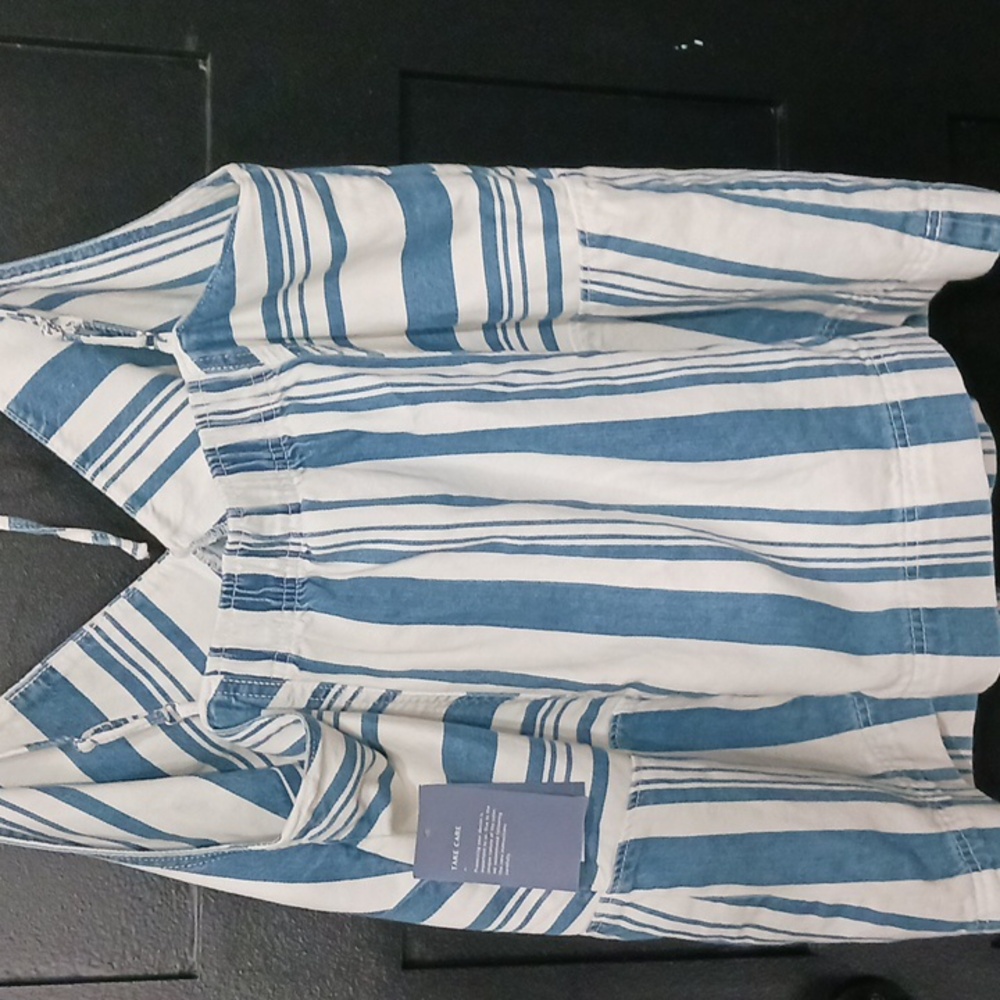 Universal Thread Denim Tank Top Striped Blue and White Women's Size XXL - Picture 5 of 12